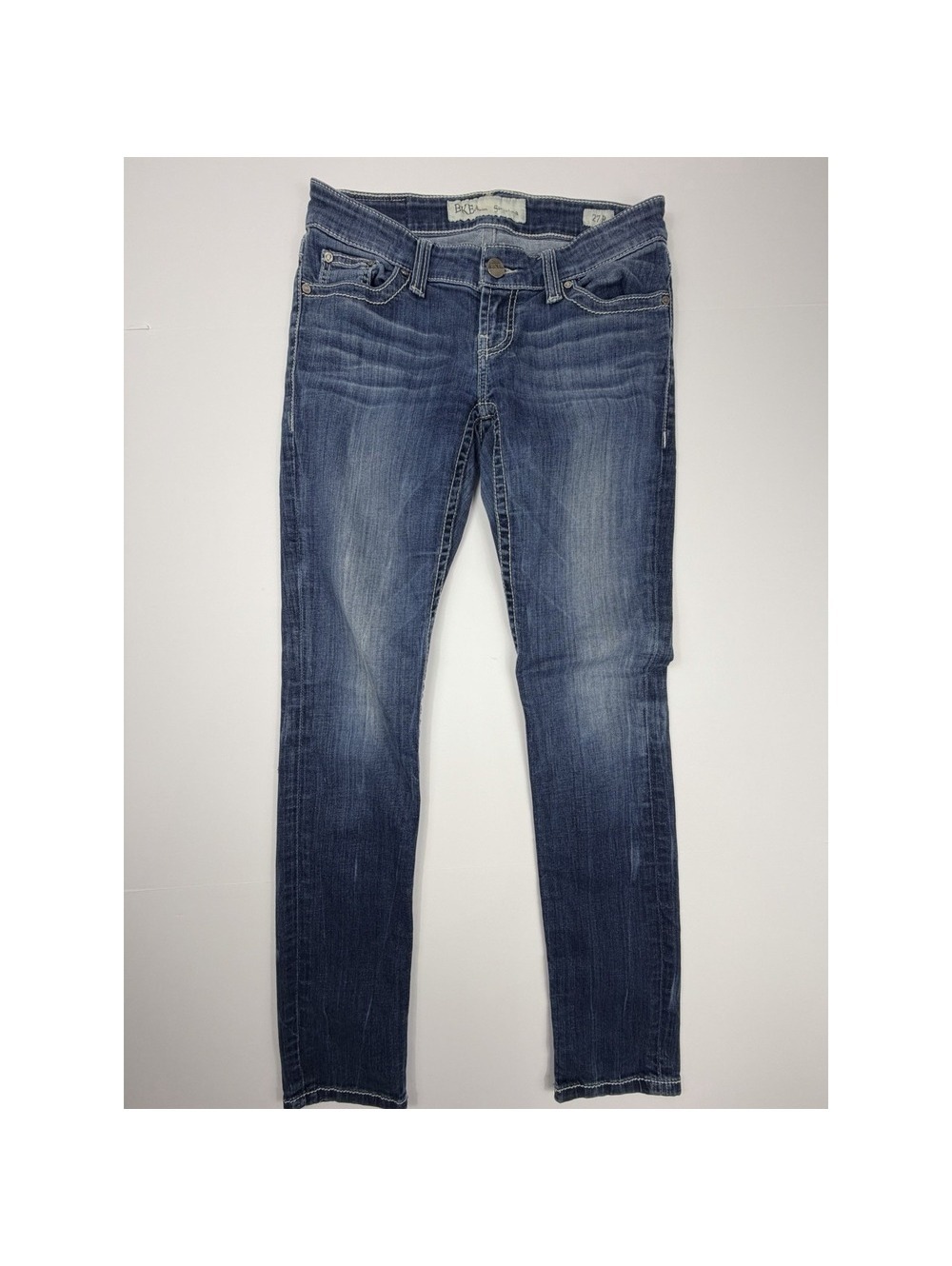 BKE Sabrina Skinny Stretch Jeans Womens 27R Blue Medium Wash Low Rise Denim